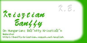 krisztian banffy business card